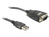 DeLOCK 61364 Serien-Kabel Schwarz 1,1 m USB Typ-A DB-9