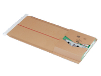 NIPS EASY-PACK 62 Wickel-Versandverpackung höhenvariabel / 257 x 325, Höhe bis 80 mm / Wellkarton - umweltfreundlich und recycelbar / 25 Stück gebündelt