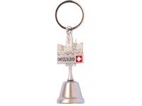 Schlüsselanhänger Zürich Glocke silber mit Grossmünster