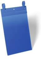 Durable Strap Ticket Holder Pouch Document Pocket Portrait - 50 Pack - A4 Blue