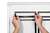 Durable DURAFRAME TOP Magnetic Signage Title Frame for A3 | 5 Pack | Black