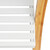 Relaxdays Handtuchhalter Bambus, mit Ablage & 3 Handtuchstangen, freistehender Handtuchständer, 103x41x28cm, natur/weiß