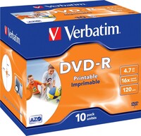 DVD-R Jewelcase 10 Discs VERBATIM 43521(VE10)