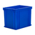 30L Euro Stacking Container - Solid Sides & Base - 400 x 300 x 325mm - Blue
