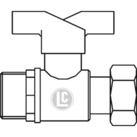 MS Kugelhahn DG 1/2" AG mit