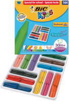 Wachsmalkreide BIC® KIDS PLASTIDECOR® Triangle, sortiert, Gr.-Pack à 144 Stück