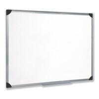 5 Star Office Whiteboard Drywipe Magnetic with Pen Tray and Aluminium Trim W900xH600mm