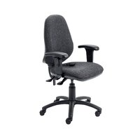 FR First High Back Posture Chair w/Adjustable Arms Charcoal KF839326