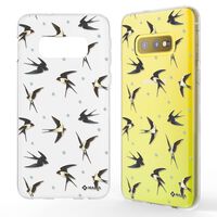 NALIA Pattern Case compatible with Samsung Galaxy S10e, Ultra-Thin Silicone Motif Design Phone Cover Protector Soft Skin, Slim Shockproof Gel Bumper Protective Backcover Swallows