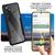 NALIA Klares 360-Grad Hybrid Cover für Samsung Galaxy S24 Plus Hülle, Kratzfeste Harte Rückseite & Aufprallschutz-Rahmen Schwarz