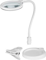 LED Stand/Klemm-Lupenleuchte, 5 W, Weiß, 1.5 m - mit 30 SMD LED und flexiblem Schwanenhals