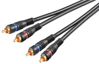 Audio-Video-Kabel 5,0 m , 2 x Cinchstecker > 2 x Cinchstecker