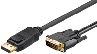 DisplayPort Kabel 3,0 Meter, 20 pol. Stecker > DVI 24+1 Stecker