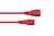 kabelmeister® Kaltgeräteverlängerung Kaltgeräte-Stecker C14 an Kaltgeräte-Buchse C13, rot, 1,00mm²,