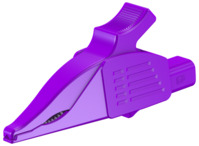 Abgreifklemme, violett, max. 30 mm, L 92 mm, CAT IV, Buchse 4 mm, 66.9561-26