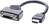 LINDY HDMI / DVI Átalakító kábel HDMI-A dugó, DVI-D 24+1 pólusú Aljzat 0.20 m Fekete 41227 HDMI kábel