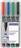 Staedtler Lumocolor permanent compact DRY SAFE 318-9WP4HZ Permanent marker Fekete Vízálló: Igen