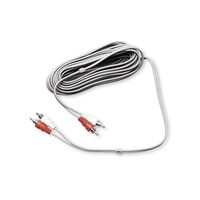 Audio Cable: Two RCA Male to , Male Molded, Nickel Plated - ,