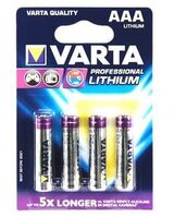 Professional Lithium AAA Professional Lithium AAA, Single-use battery, AAA, Lithium, 1.5 V, 4 pc(s), 1100 mAh