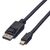Displayport Cable 1.5 M Mini Displayport Black