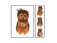 peluche hérisson avec tissus 25cm