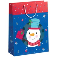 Weihnachts-Geschenktragetasche Snowman Jumbo XXL, 61x46x18cm 70110 24351