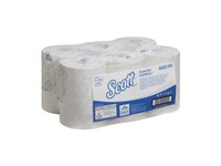 Scott® Essential™ Slimroll™ 6696 dispenser rol papieren handdoekjes, 1 laag, 198 mm, reliëf, wit (pak 6 rollen)