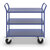 Mesa rodante KM41, 3 pisos, L x A x H 1070 x 550 x 975 mm, azul, 2 ruedas de