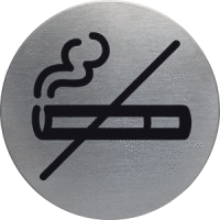 Piktogramm 'Rauchen verboten' Edelstahl