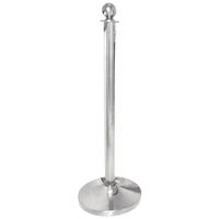 Bolero Ball Top Barrier in Stainless Steel - Plated - 950(H) x 300(�) mm