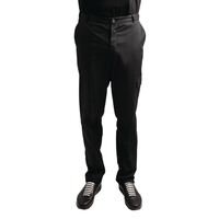 Bragard Villard Men's Trousers - Press Stud Fastening Belt Loops in Black - 52