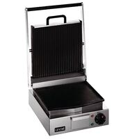 Lincat Lynx 400 Electric Ribbed Grill LRG in Silver Stainless Steel Single 230 V