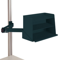 Sichtboxen-Regal-Halter-Element für CANTOLAB und ALU mit Einfachgelenk, BxTxH= 435 x 165 x 120 mm | ZBK8247.7016