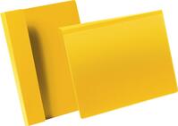 Kennzeichnungstasche B297xH210 mm A4 quer gelb, mit Falz VE 50 Stück