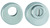 Zylinderschutzrosetten-Paar HOPPE ES1 Edelstahl, RZ, vorgerichtet für Zylinderschutzeinsätze