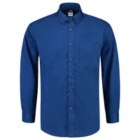 Tricorp werkhemd - Casual - lange mouw - basis - koningsblauw - M - 701004