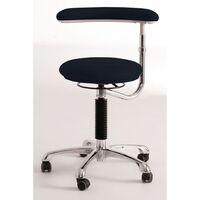 Adjustable arm stool