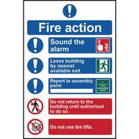 Fire Action Procedure Sign