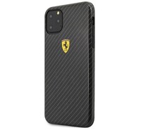CG MOBILE Ferrari Scuderia műanyag telefonvédő (karbon minta) FEKETE [Apple iPhone 11 Pro Max]