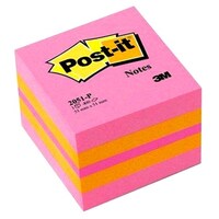 Öntapadós jegyzet 3M Post-it LP2051P 51x51mm mini kocka vegyes pink 400 lap