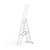Aluminium multi-purpose Ladder "QuickStep" | 9 2.46 m / 3.75 m / 4.81 m approx. 3.72 m / 4.49 m / 5.75 m 130 mm