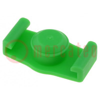 Syringe plug; 5ml; green; for syringes; silicone free; QuantX