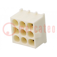 Socket; wire-board; male; Universal MATE-N-LOK; 6.35mm; PIN: 9