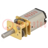 Motor: DC; with gearbox; HPCB; 6VDC; 1.5A; Shaft: D spring; 150: 1