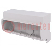 Enclosure: for DIN rail mounting; Y: 91mm; X: 160.2mm; Z: 62mm; grey