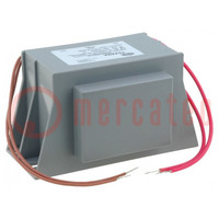 Transformador: de red; 35VA; 230VAC; 17V; 2,06A; Sal: cables 200mm