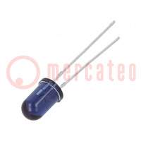 IR transmitter; 5mm; 940nm; blue-gray; 170mW; 10°; THT; 100mA