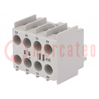 Auxiliary contacts; Series: CI 5; Leads: screw terminals; front