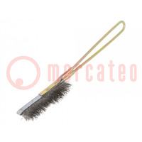 Brush; wire; stainless steel; metal; 235mm