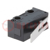 Microswitch SNAP ACTION; 3A/125VAC; 2A/30VDC; SPDT; ON-(ON); DG